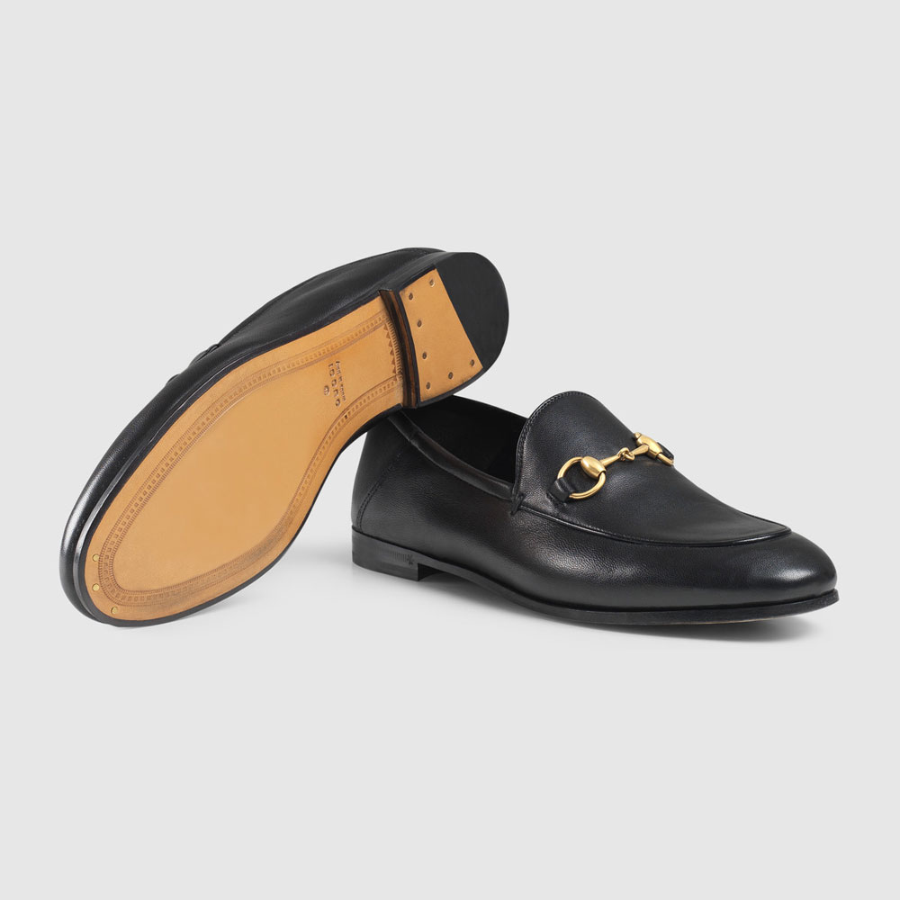 Gucci Brixton leather Horsebit loafer 414998 DLC00 1000 - Photo-4