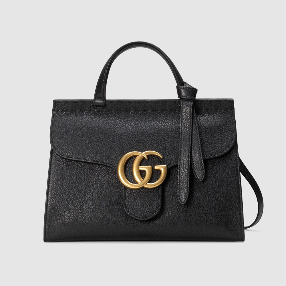 Gucci GG Marmont leather top handle bag 421890 A7M0T 1000