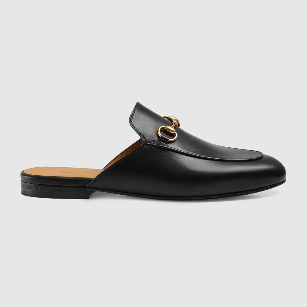 Gucci Princetown leather slipper 423513 BLM00 1000 - Photo-2