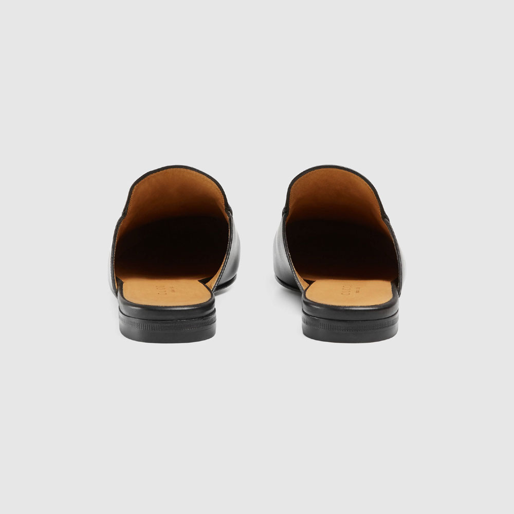 Gucci Princetown leather slipper 423513 BLM00 1000 - Photo-3