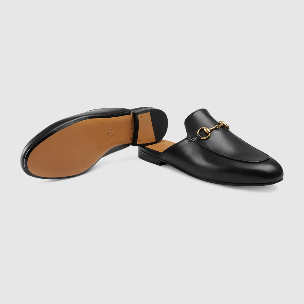 Gucci Princetown leather slipper 423513 BLM00 1000 - Photo-4