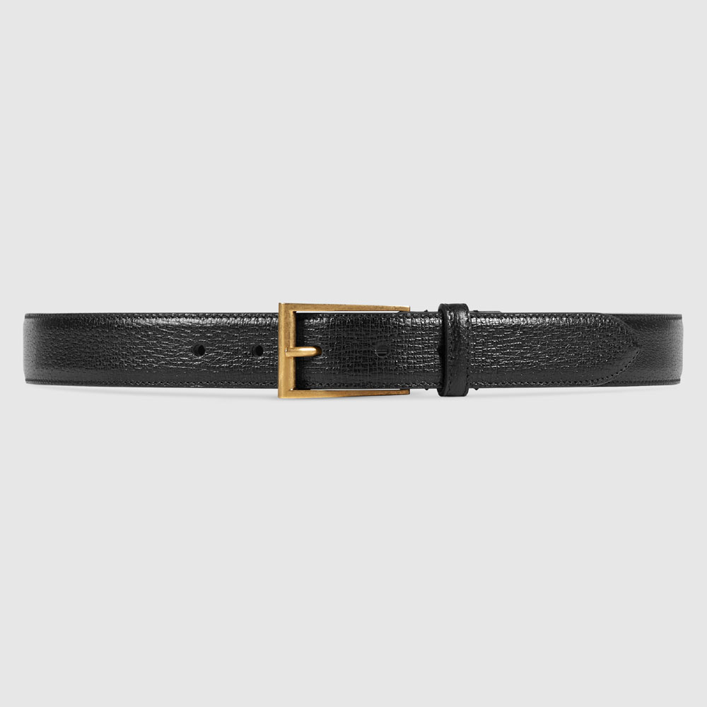 Gucci Leather belt with rectangular buckle 429028 CWI0T 1000