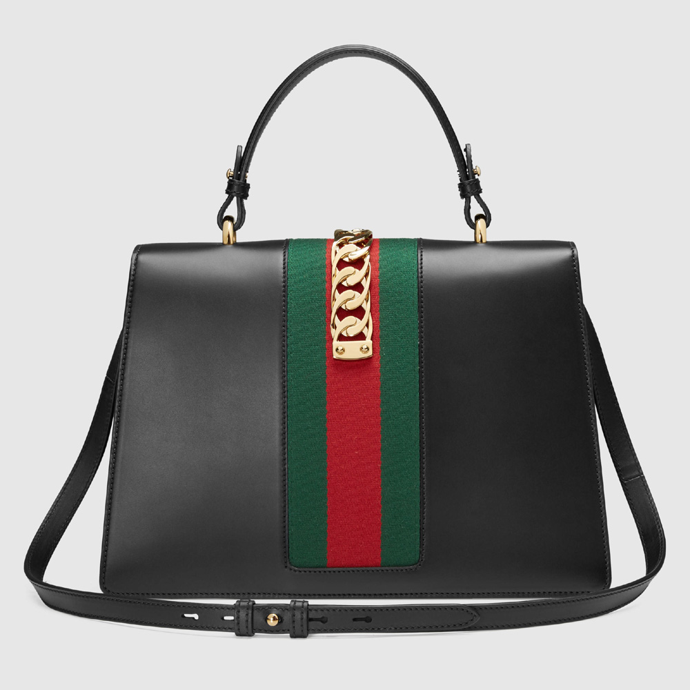 Gucci Sylvie leather top handle bag 431665 CVL1G 1060 - Photo-3