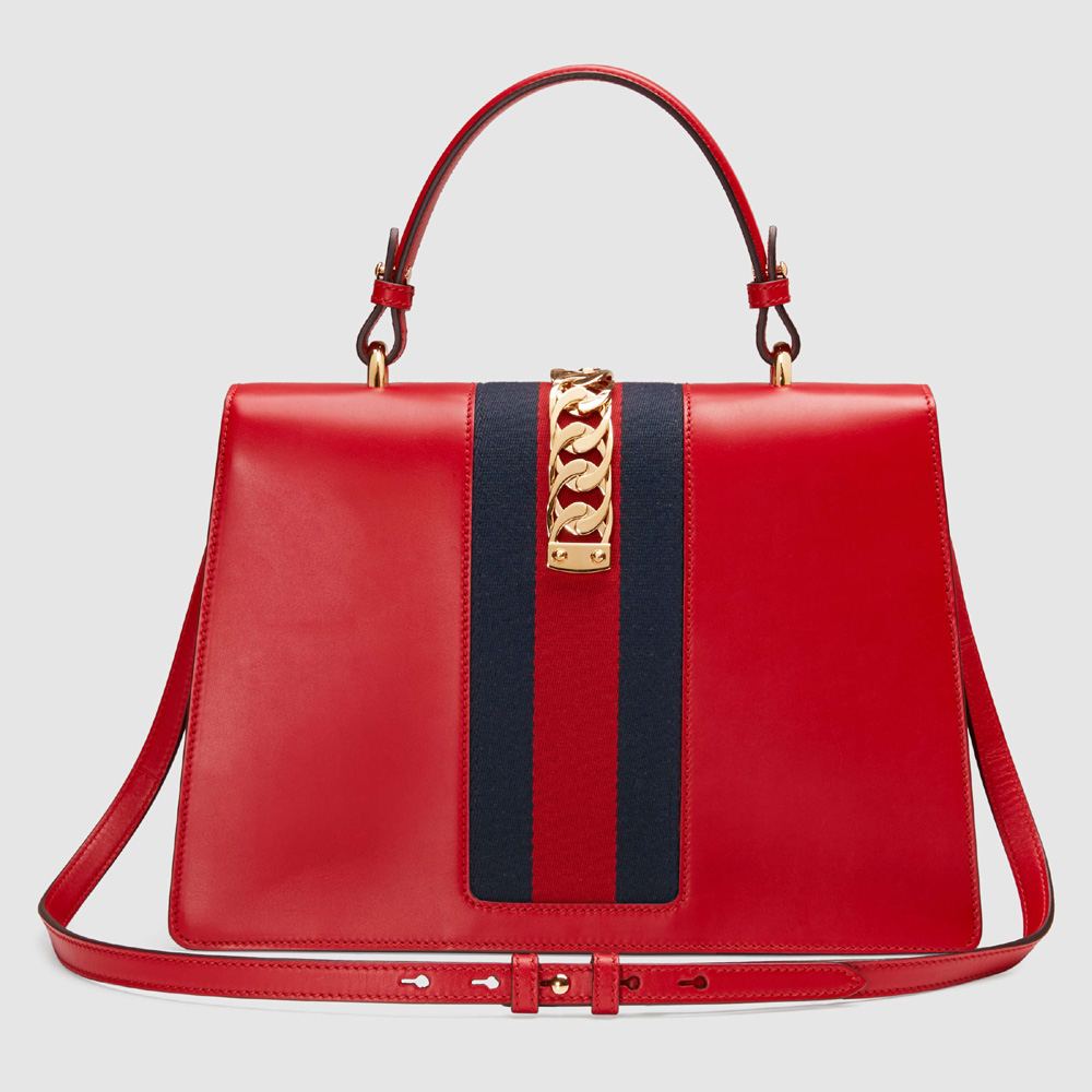 Gucci Sylvie leather top handle bag 431665 CVL1G 6473 - Photo-3