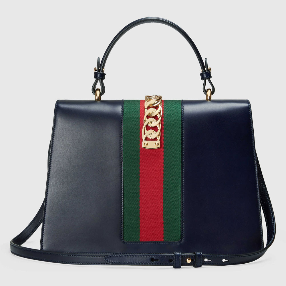 Gucci Sylvie leather top handle bag 431665 CVL1G 8683 - Photo-3