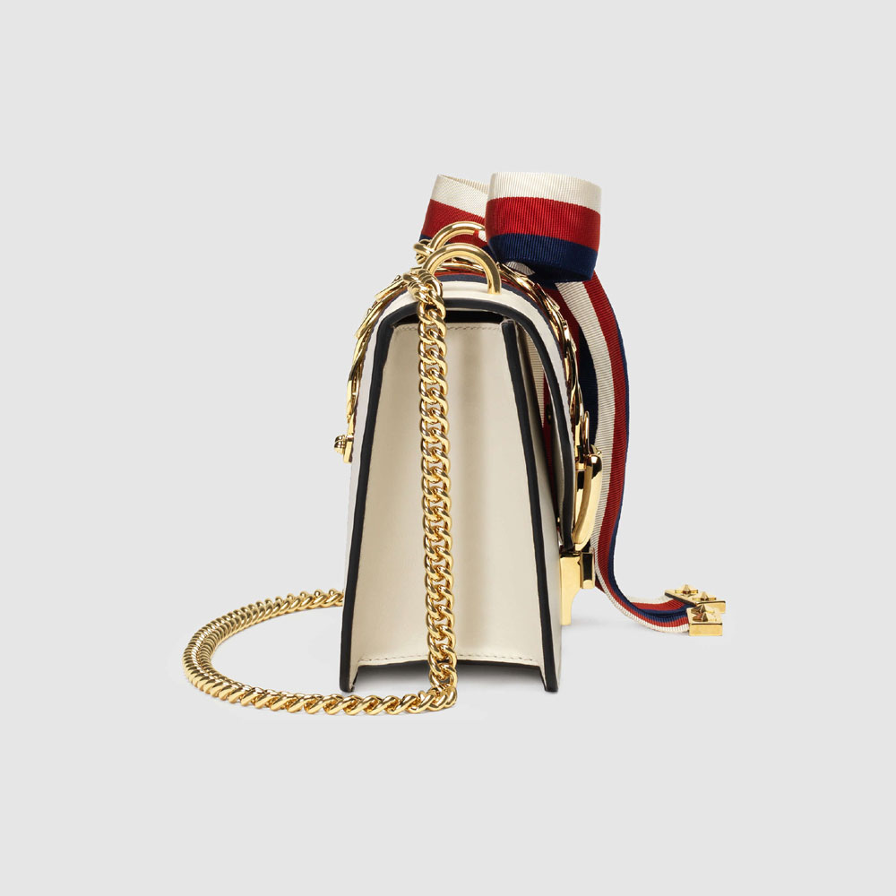 Gucci Sylvie leather mini chain bag 431666 CVLEG 8605 - Photo-3