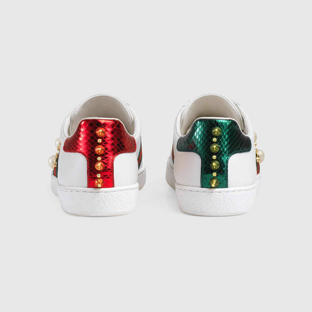 Gucci Ace studded leather sneaker 431887 A38G0 9064 - Photo-3