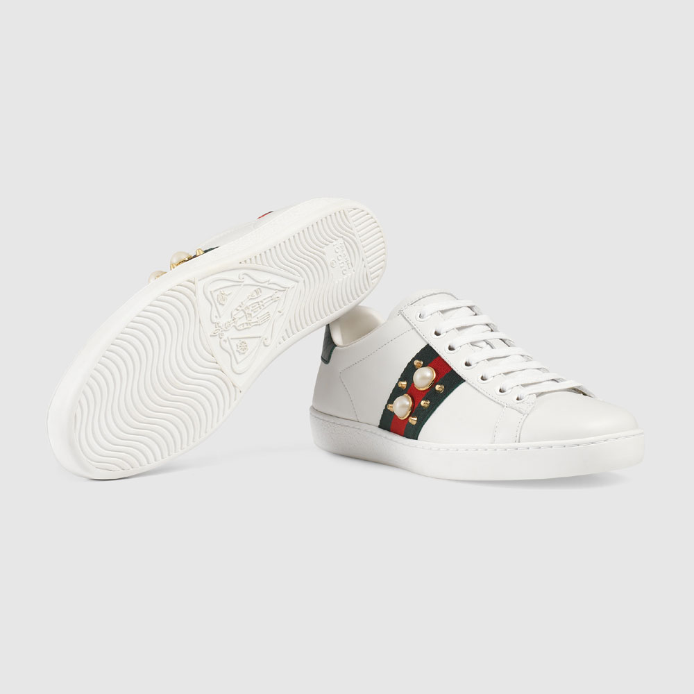 Gucci Ace studded leather sneaker 431887 A38G0 9064 - Photo-4