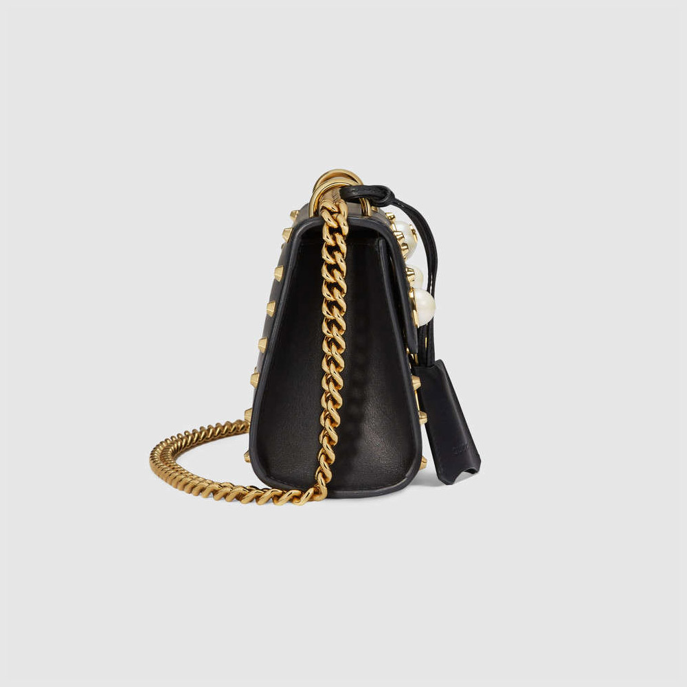 Gucci Padlock studded leather shoulder bag 432182 DLXDG 1088 - Photo-4
