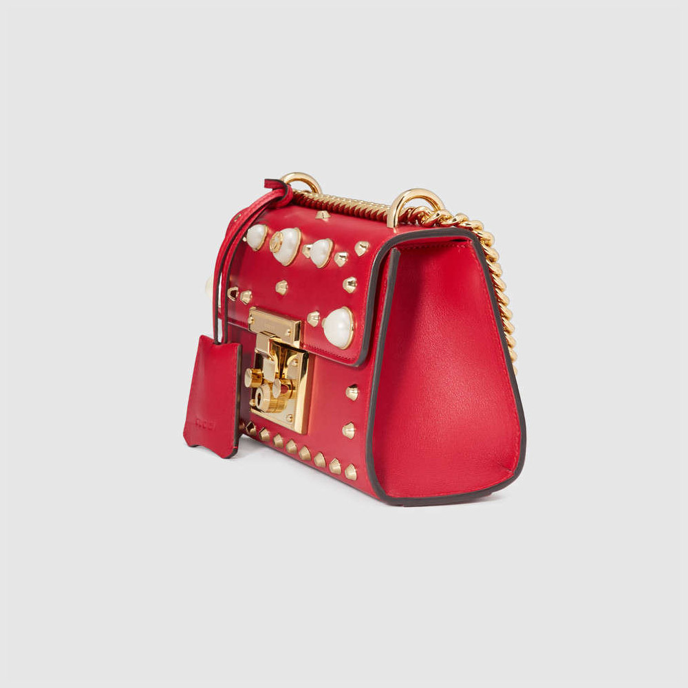 Gucci Padlock studded leather shoulder bag 432182 DLXDG 6491 - Photo-2