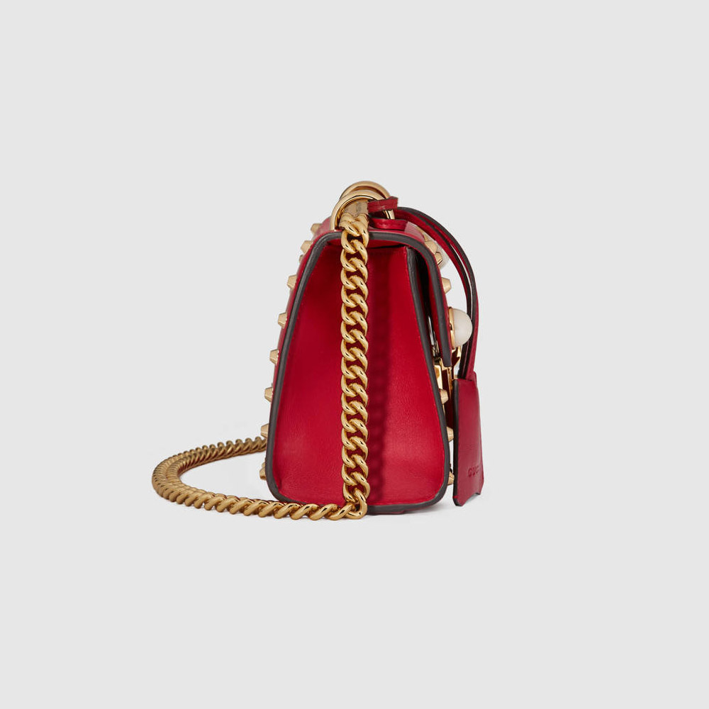 Gucci Padlock studded leather shoulder bag 432182 DLXDG 6491 - Photo-4