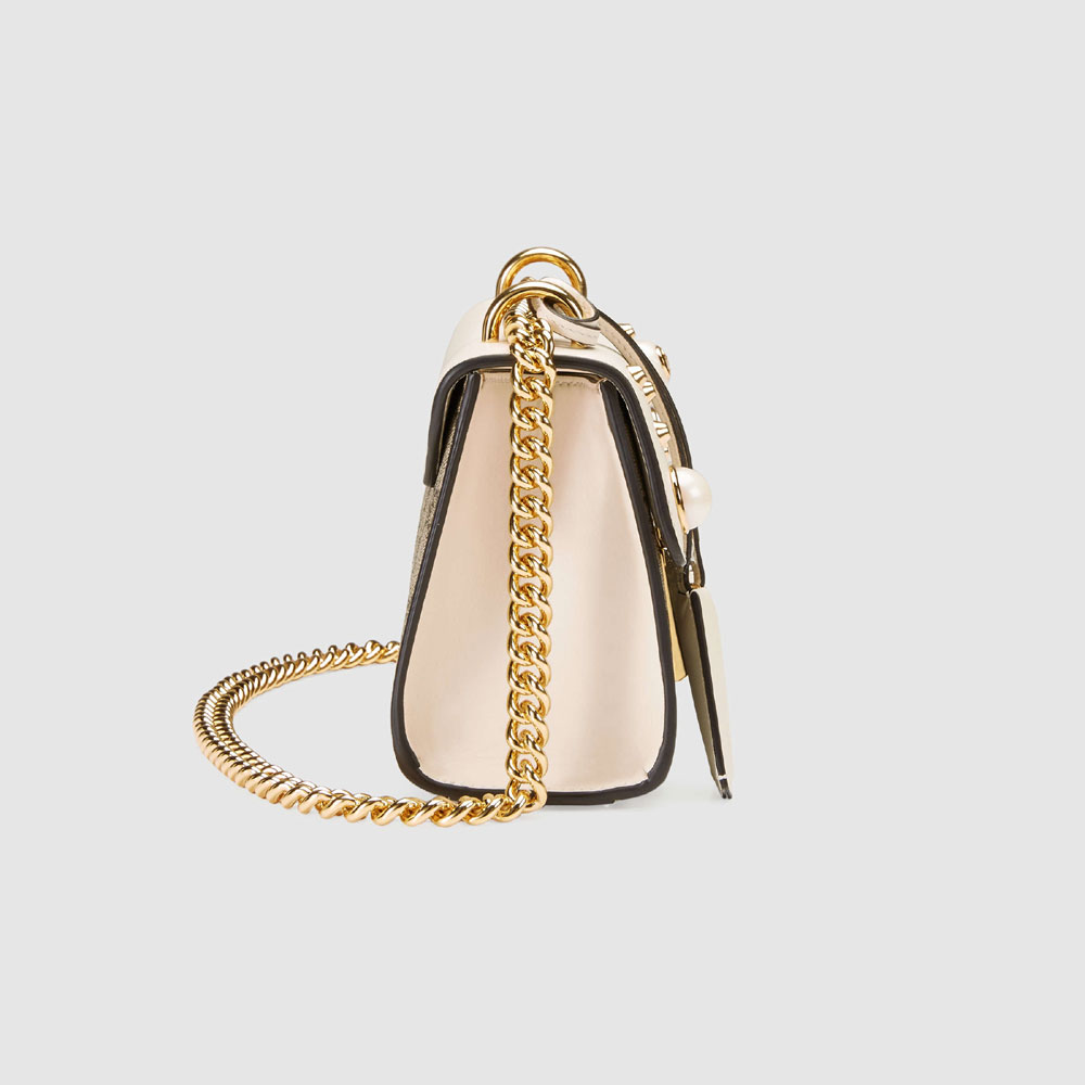 Gucci Padlock studded GG Supreme shoulder bag 432182 K8K3G 8391 - Photo-3