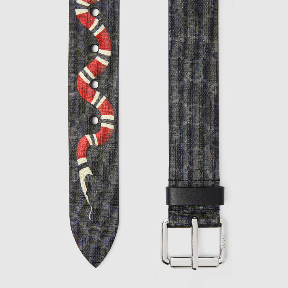 Gucci GG belt with Kingsnake print 434520 K5O1N 1087 - Photo-2