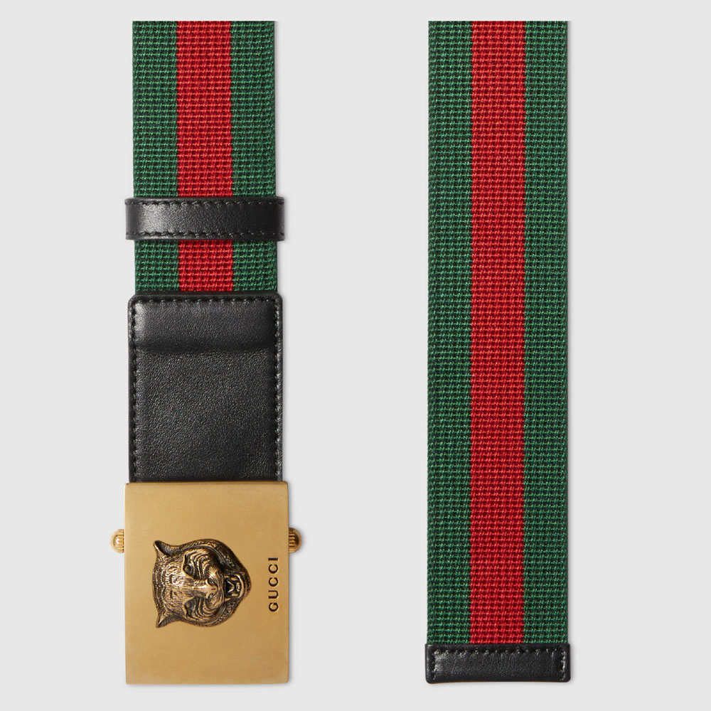 Gucci Embroidered Web belt 437498 H1FIT 8476 - Photo-2