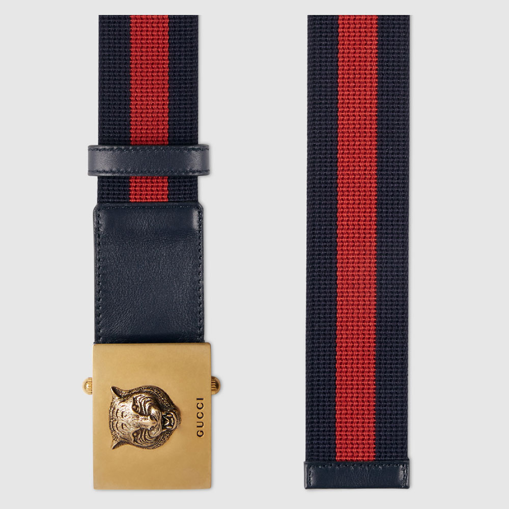 Gucci Embroidered Web belt 437498 H1FIT 8497 - Photo-2