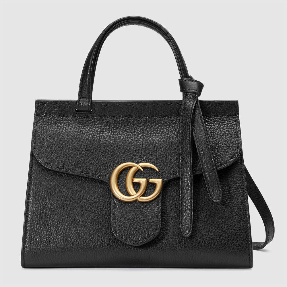 Gucci GG Marmont leather top handle mini bag 442622 A7M0T 1000