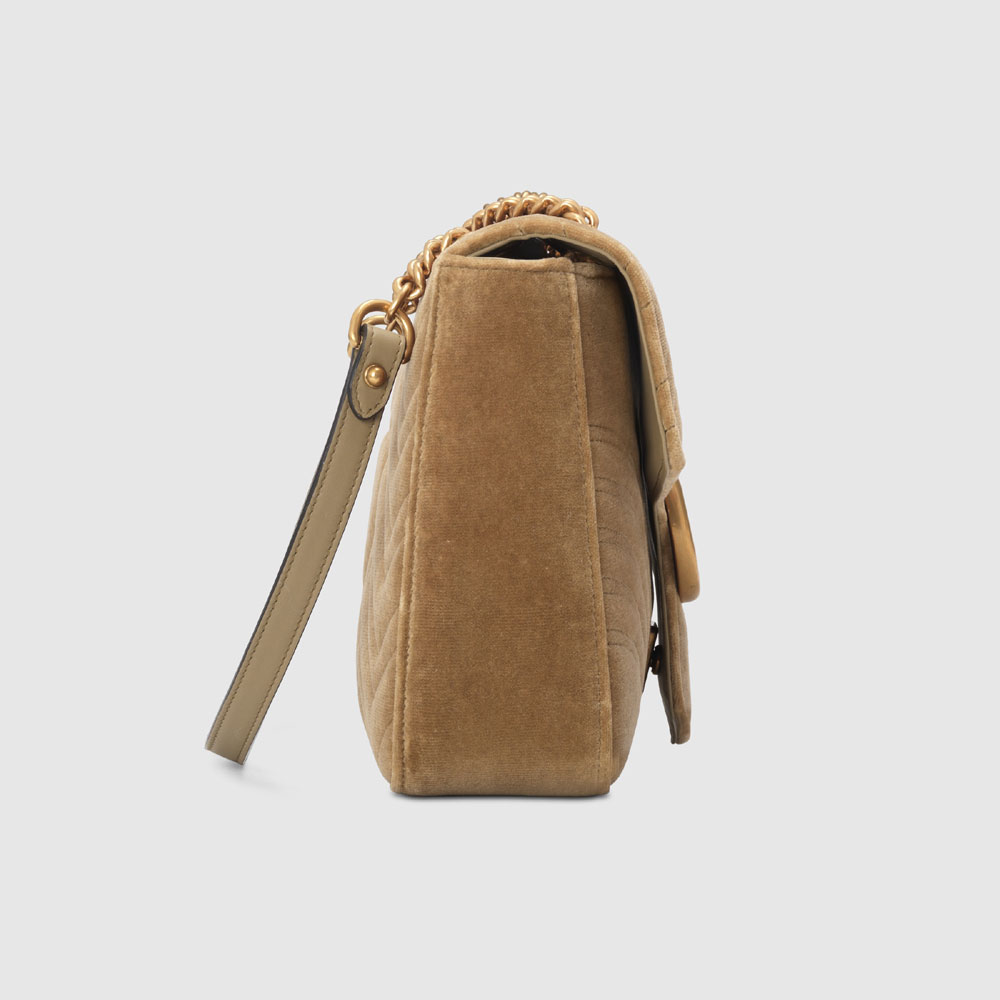Gucci GG Marmont velvet medium shoulder bag 443496 K4D2T 2807 - Photo-3