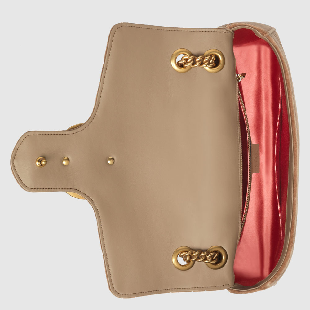 Gucci GG Marmont velvet medium shoulder bag 443496 K4D2T 2807 - Photo-4