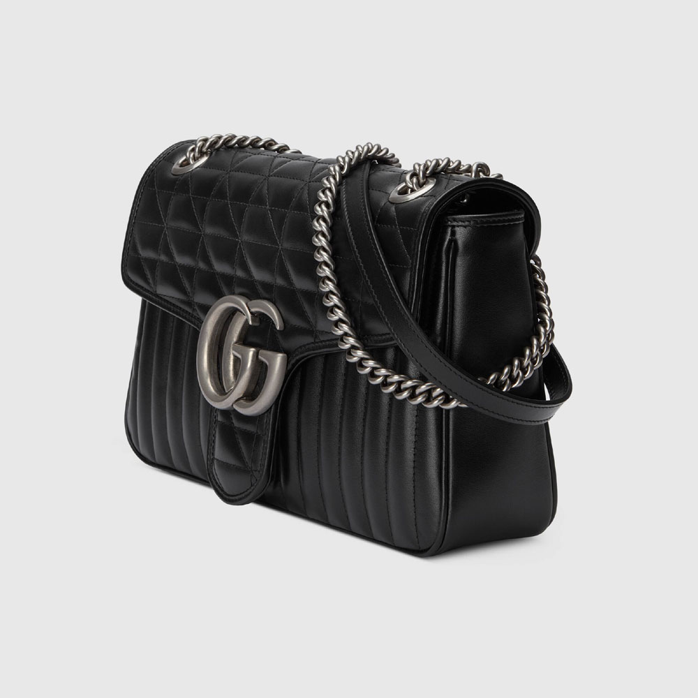 Gucci GG Marmont medium shoulder bag 443496 UM8AN 1000 - Photo-2
