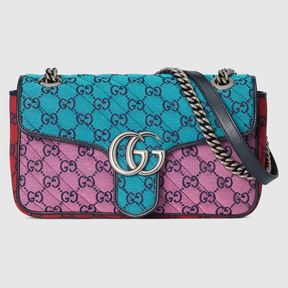 Gucci GG Marmont Multicolor small shoulder bag 443497 2UZIN 4165