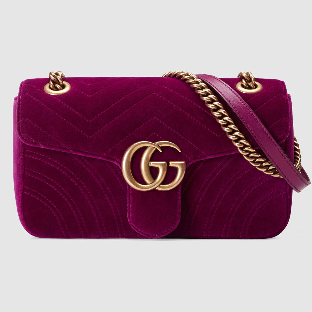 Gucci GG Marmont velvet shoulder bag 443497 K4D2T 5671