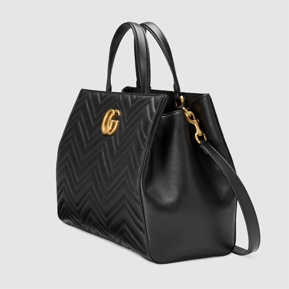 Gucci GG Marmont matelasse top handle bag 443505 DTD1T 1000 - Photo-2