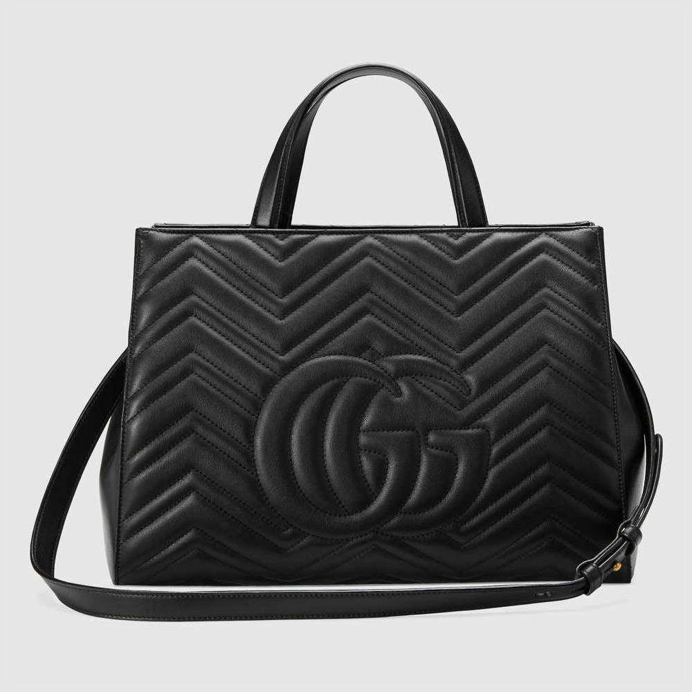 Gucci GG Marmont matelasse top handle bag 443505 DTD1T 1000 - Photo-3