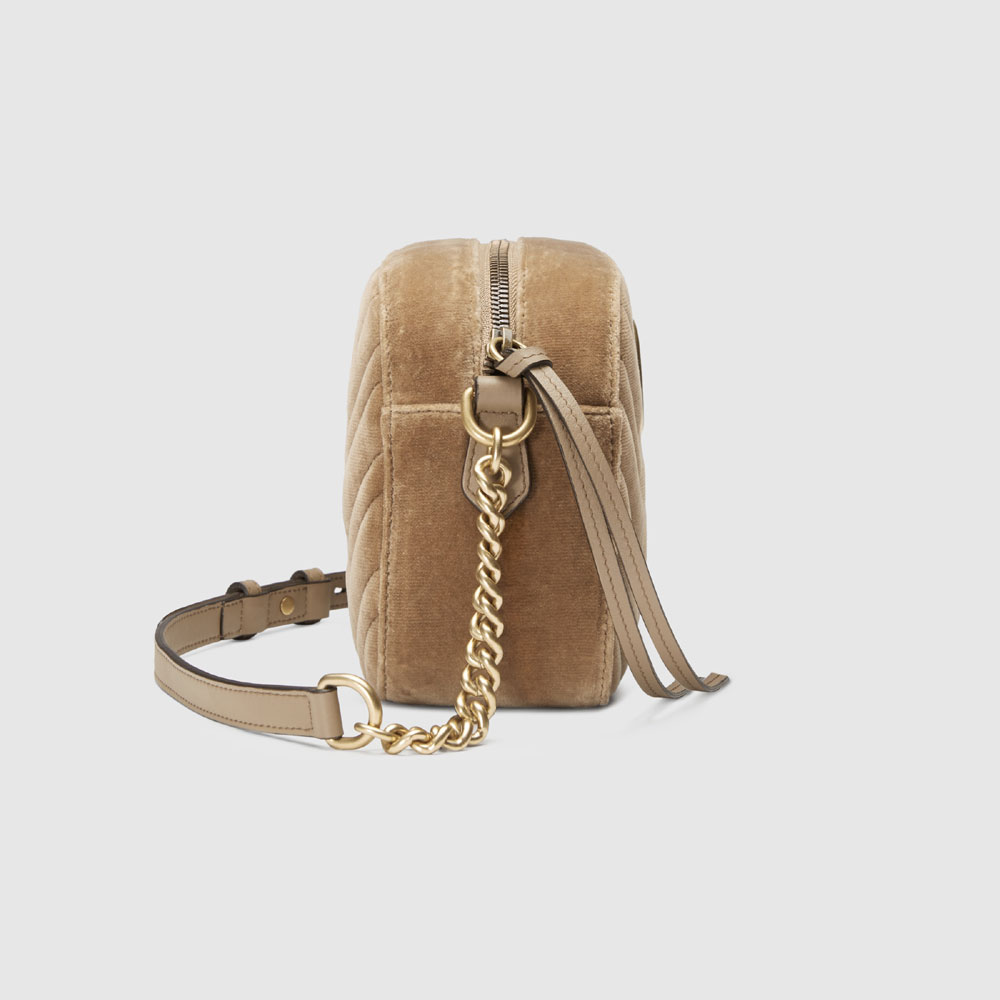 Gucci GG Marmont velvet small shoulder bag 447632 9QIBT 2807 - Photo-3