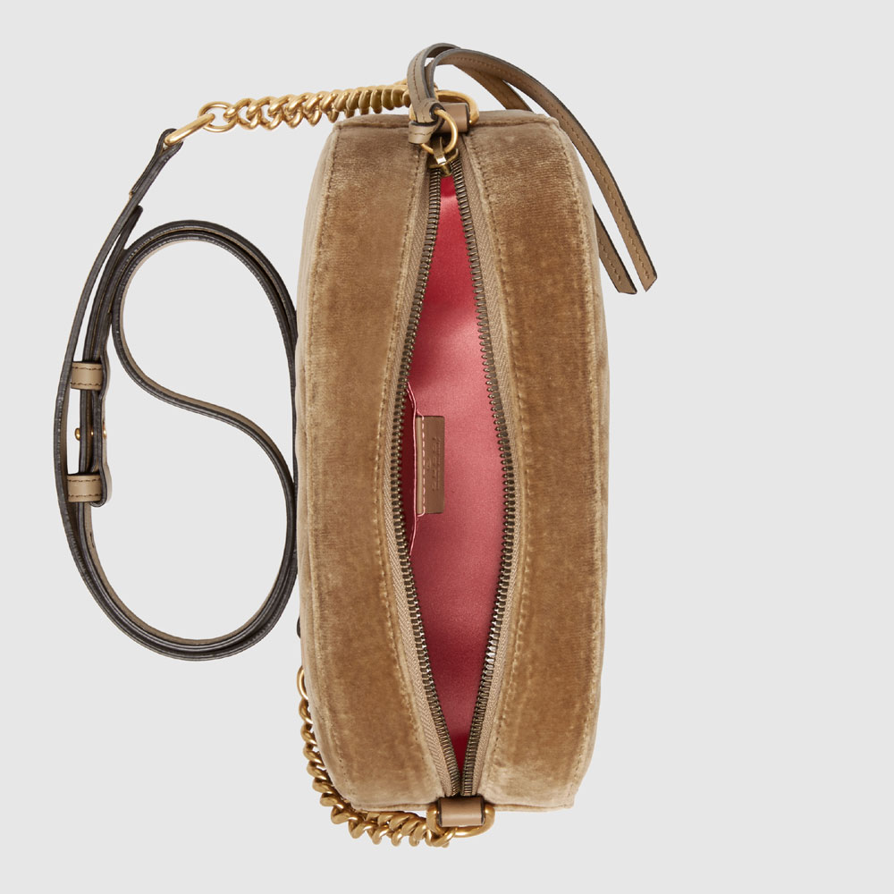 Gucci GG Marmont velvet small shoulder bag 447632 9QIBT 2807 - Photo-4