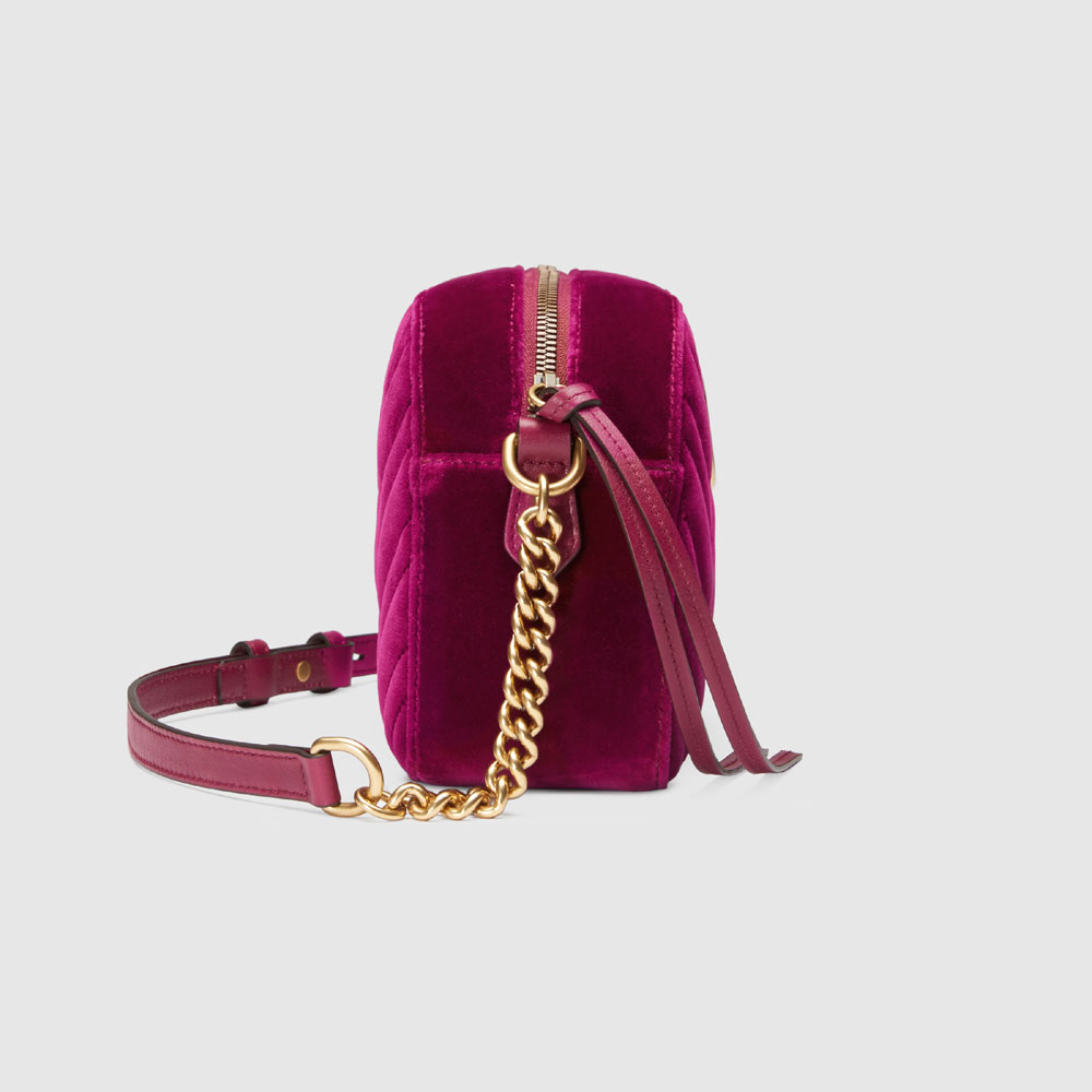 Gucci GG Marmont velvet small shoulder bag 447632 9QIBT 5671 - Photo-3