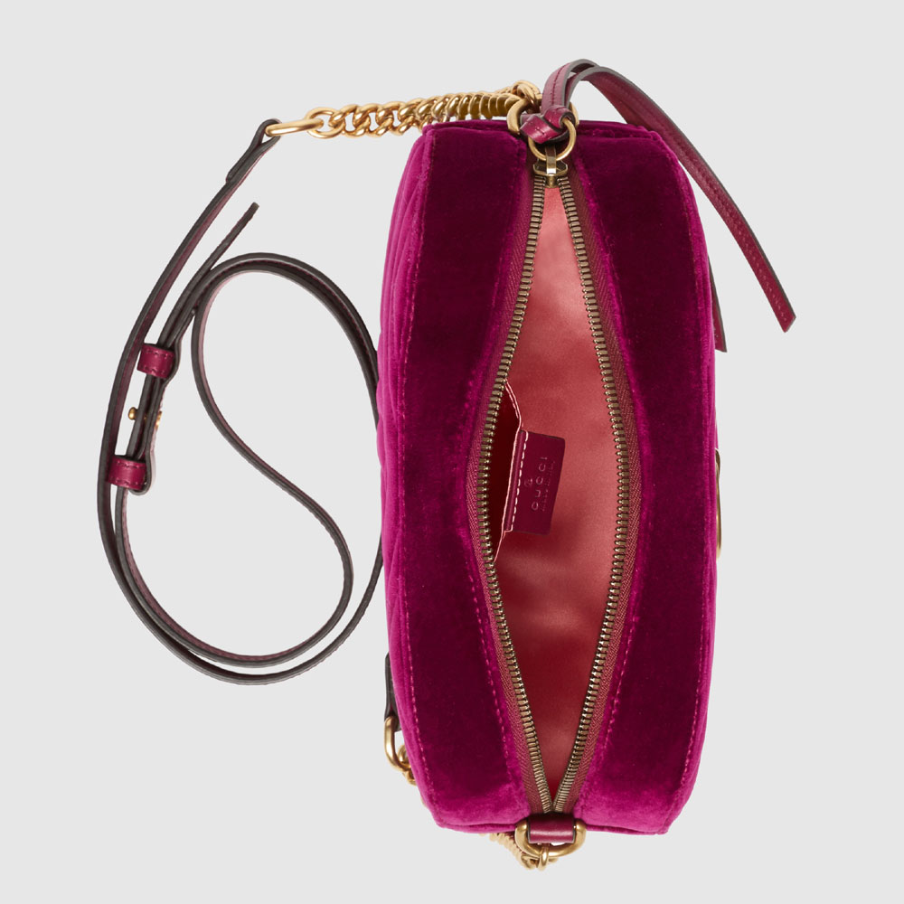 Gucci GG Marmont velvet small shoulder bag 447632 9QIBT 5671 - Photo-4