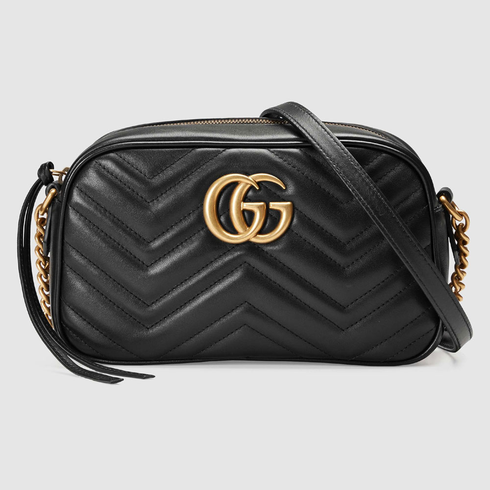 Gucci GG Marmont small matelasse shoulder bag 447632 DTD1T 1000