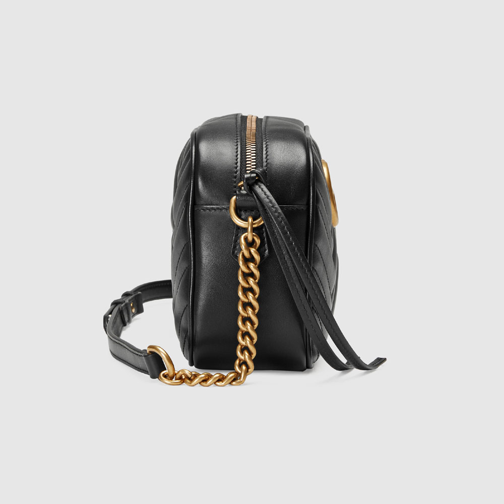 Gucci GG Marmont small matelasse shoulder bag 447632 DTD1T 1000 - Photo-3