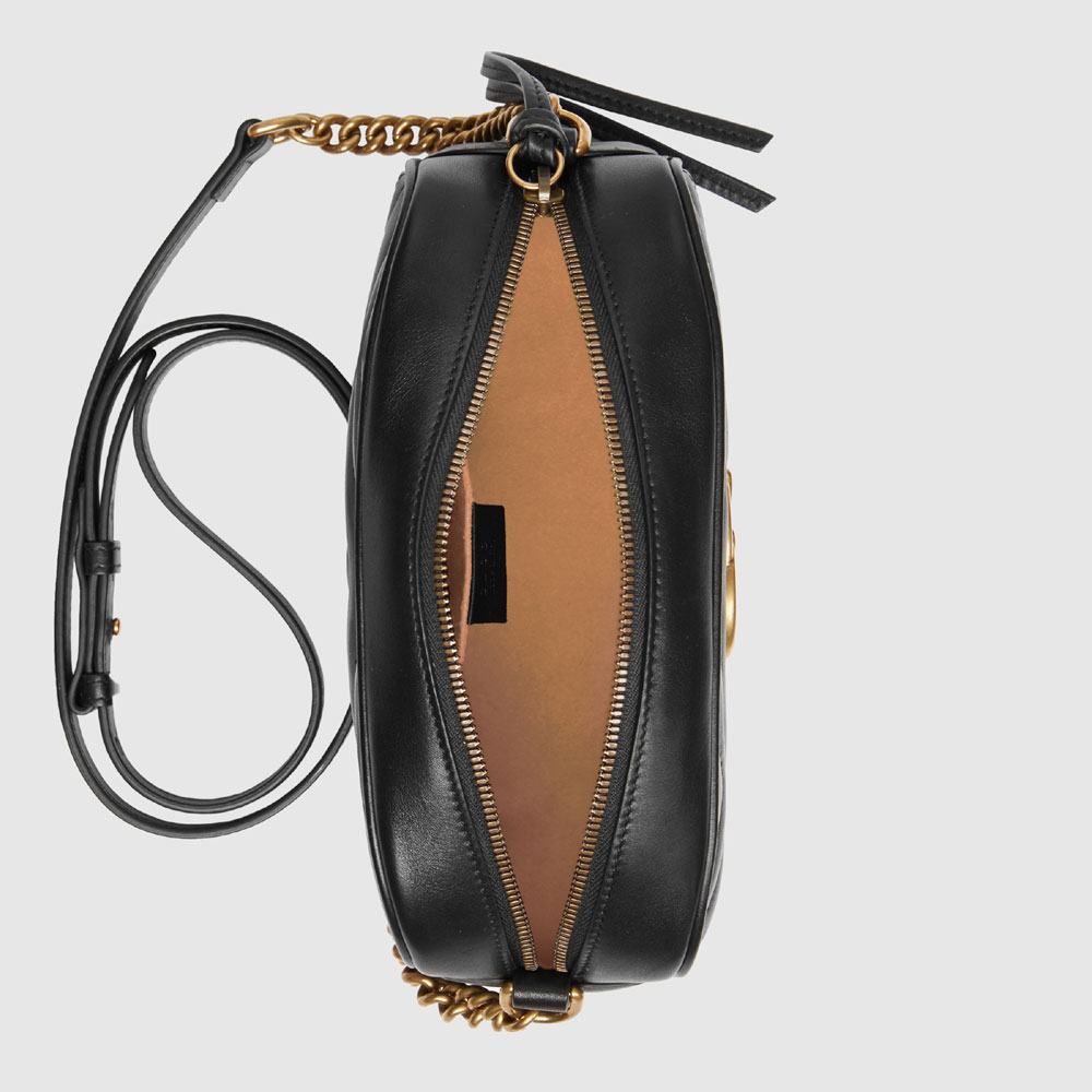Gucci GG Marmont small matelasse shoulder bag 447632 DTD1T 1000 - Photo-4