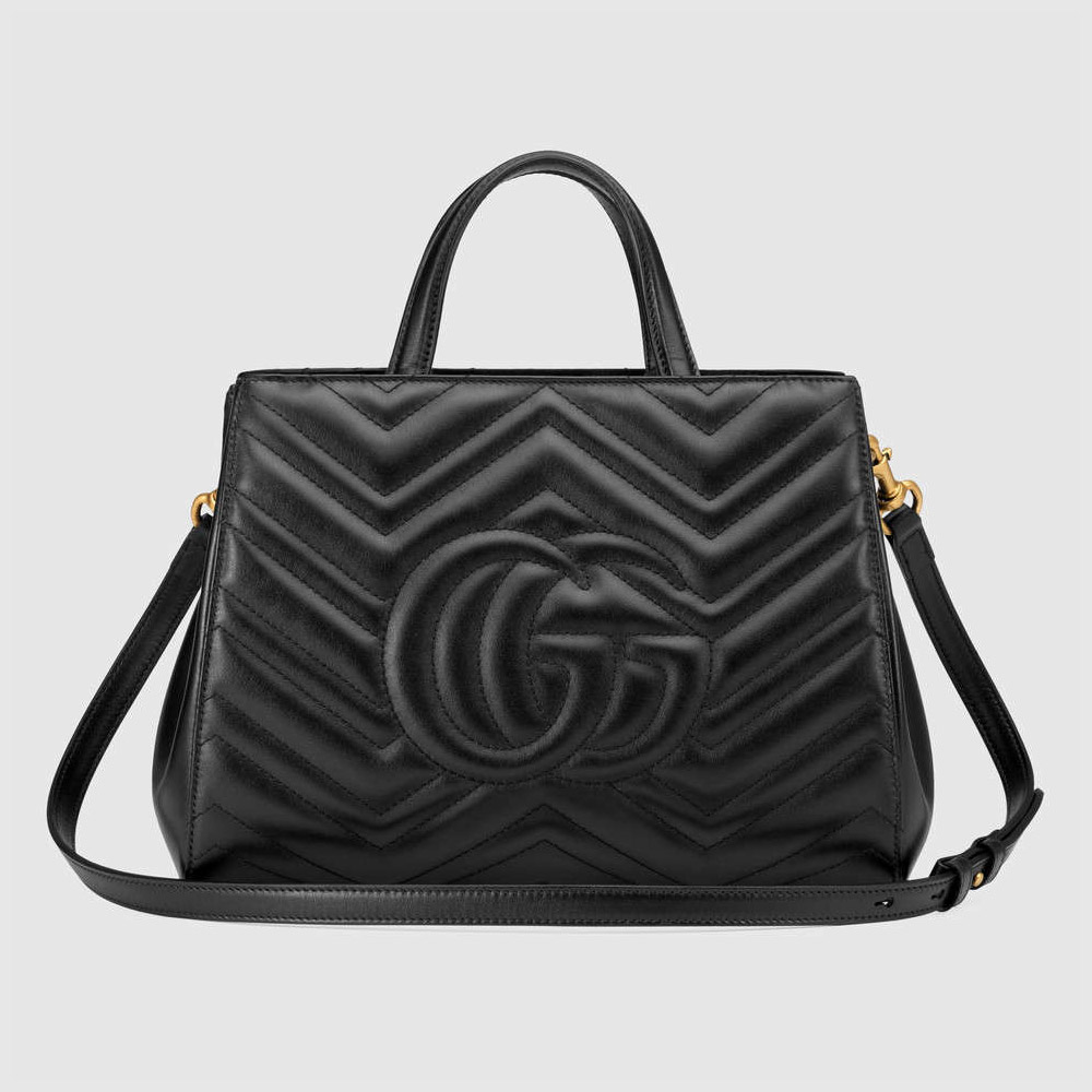 Gucci GG Marmont matelasse top handle bag 448054 DTD1T 1000 - Photo-3