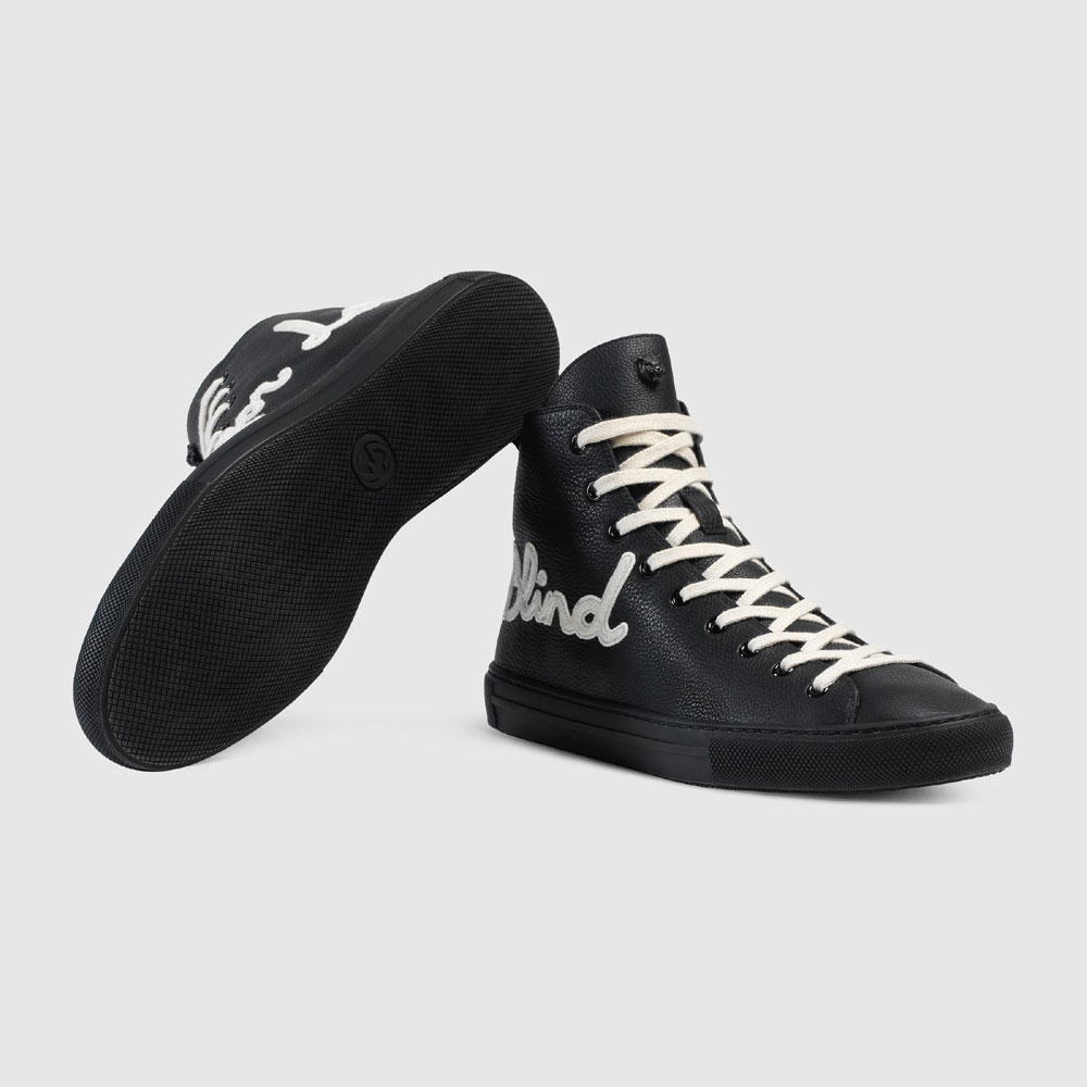 Gucci Blind For Love high-top sneaker 449992 BXOA0 1066 - Photo-4