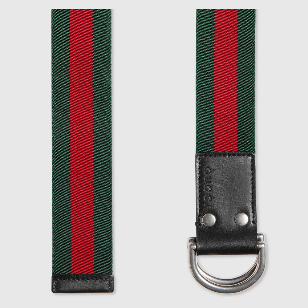 Gucci Web belt with D-ring 451136 H917N 1060 - Photo-2