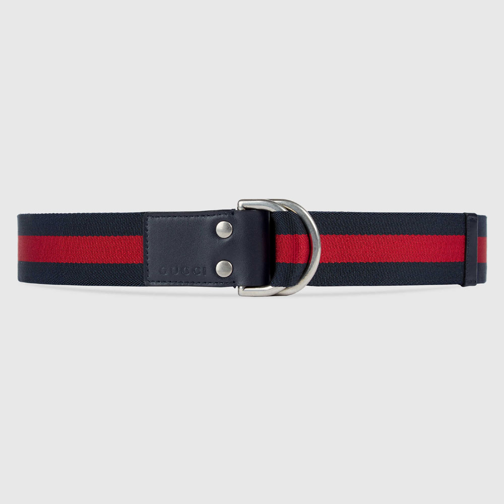 Gucci Web belt with D-ring 451136 H917N 8497