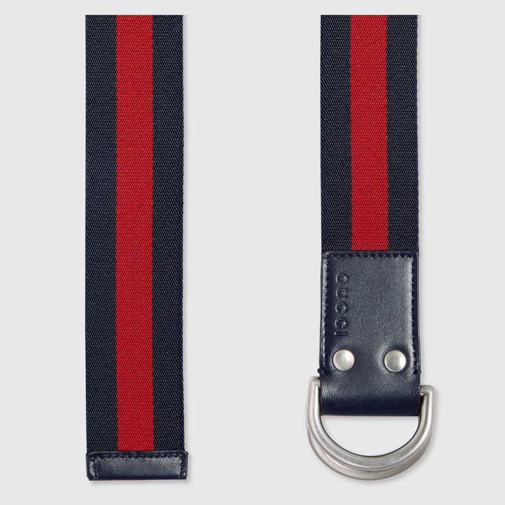 Gucci Web belt with D-ring 451136 H917N 8497 - Photo-2