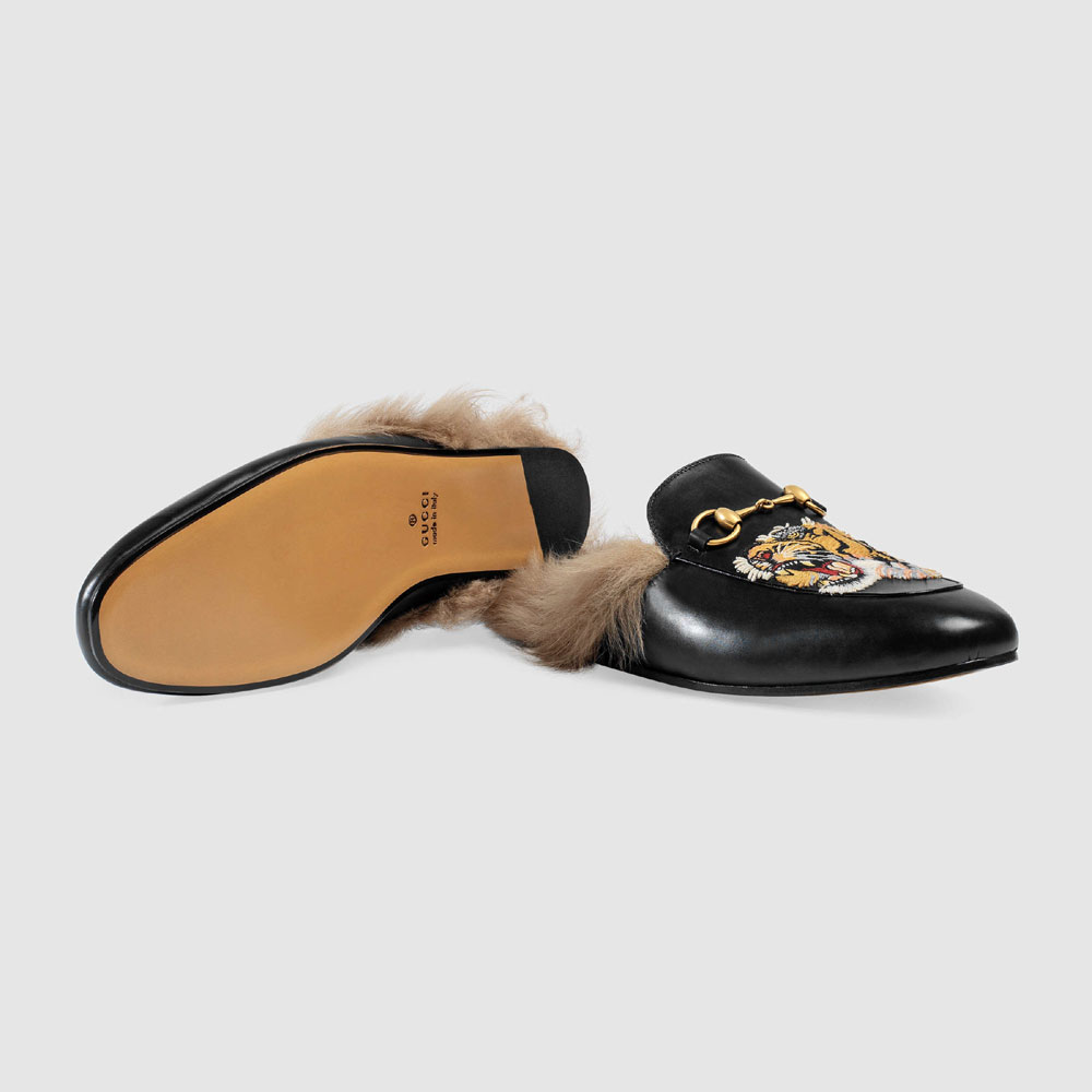 Gucci Princetown slipper with tiger 451209 DKHH0 1063 - Photo-4