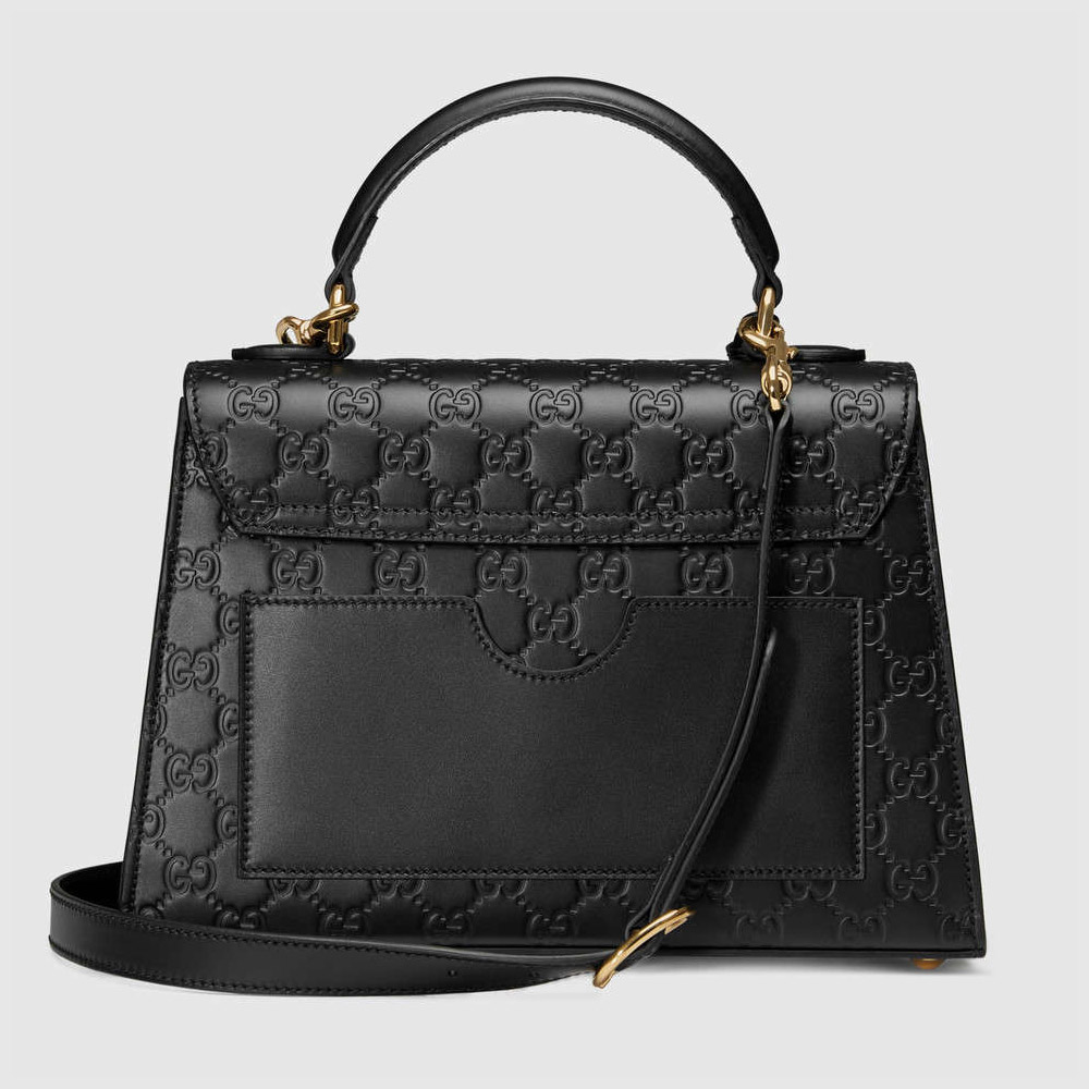 Padlock Gucci Signature top handle bag 453188 CWC1G 1000 - Photo-3