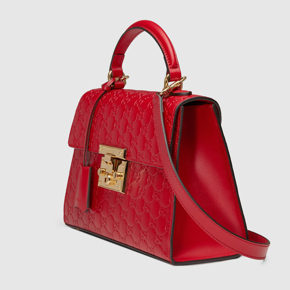 Padlock Gucci Signature top handle bag 453188 CWC1G 6433 - Photo-2