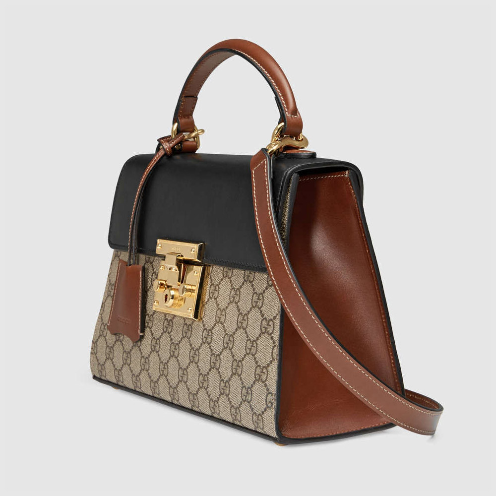 Gucci Padlock GG Supreme top handle bag 453188 KLQJG 9785 - Photo-2