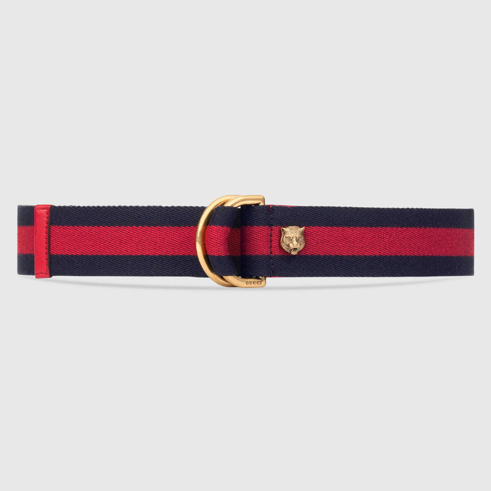 Gucci Web belt with D-ring 453271 H17JT 8480