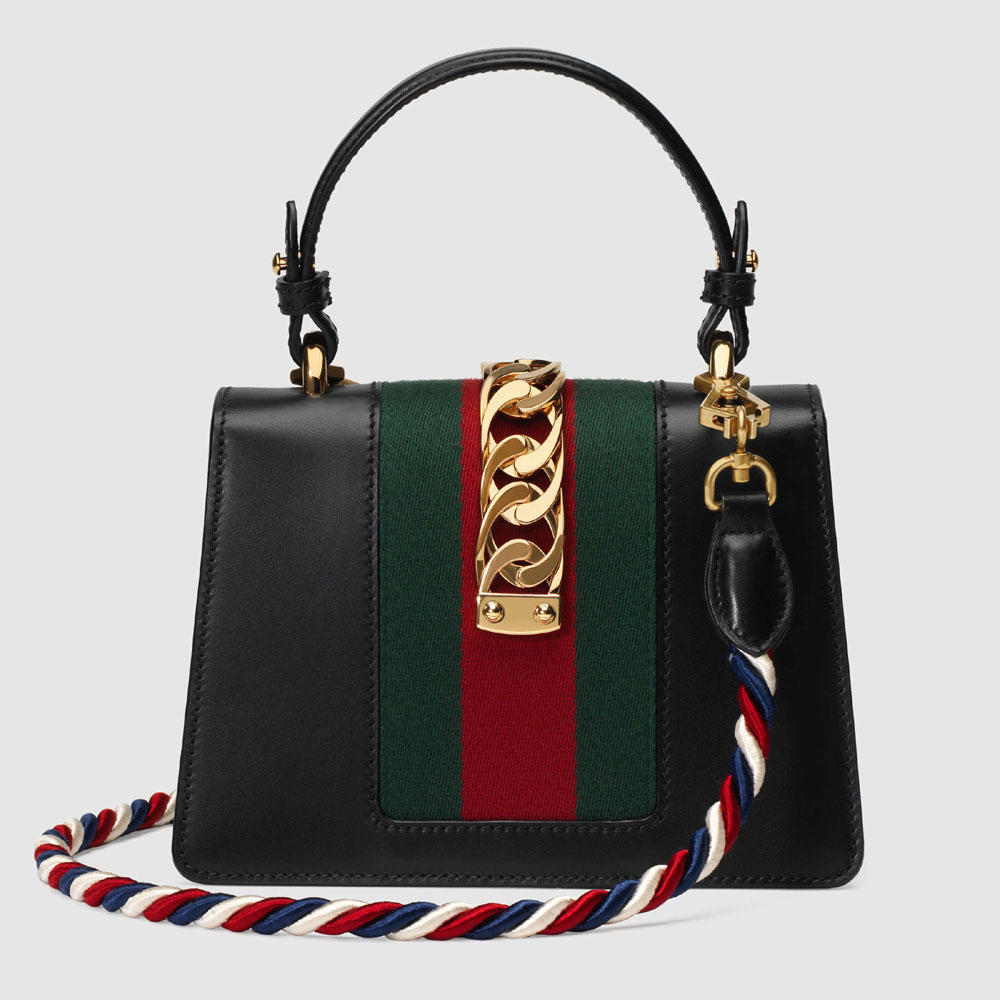 Gucci Sylvie leather mini bag 470270 D4ZAG 8015 - Photo-2