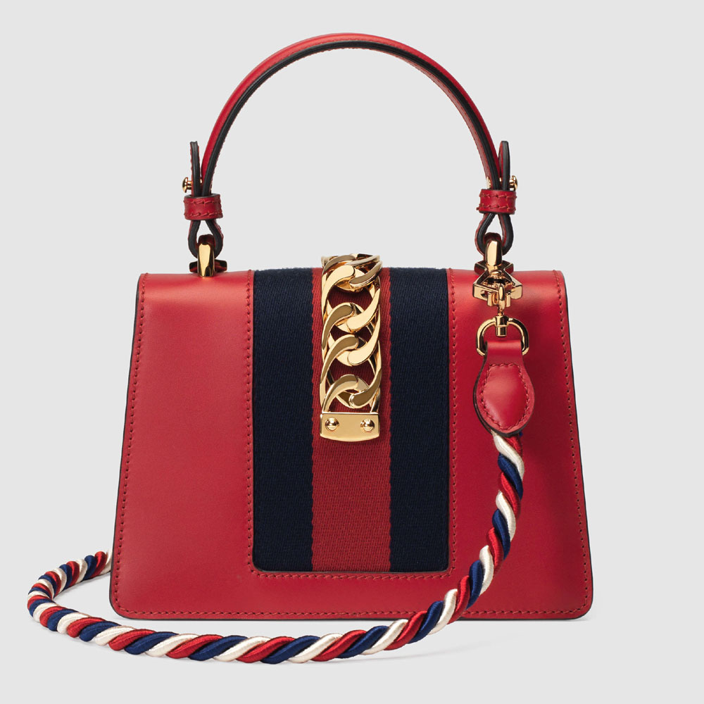 Gucci Sylvie leather mini bag 470270 D4ZAG 8457 - Photo-2