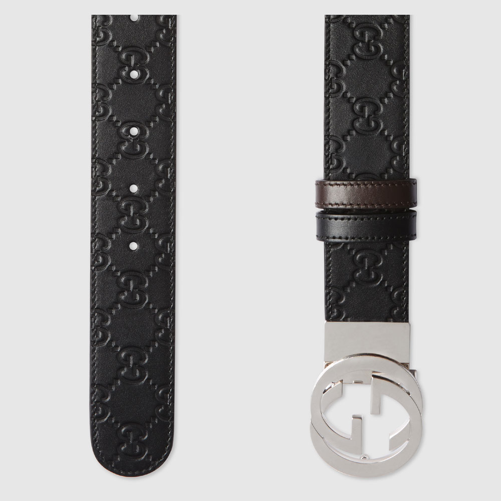 Reversible Gucci Signature belt 473030 CWCWN 1070 - Photo-3