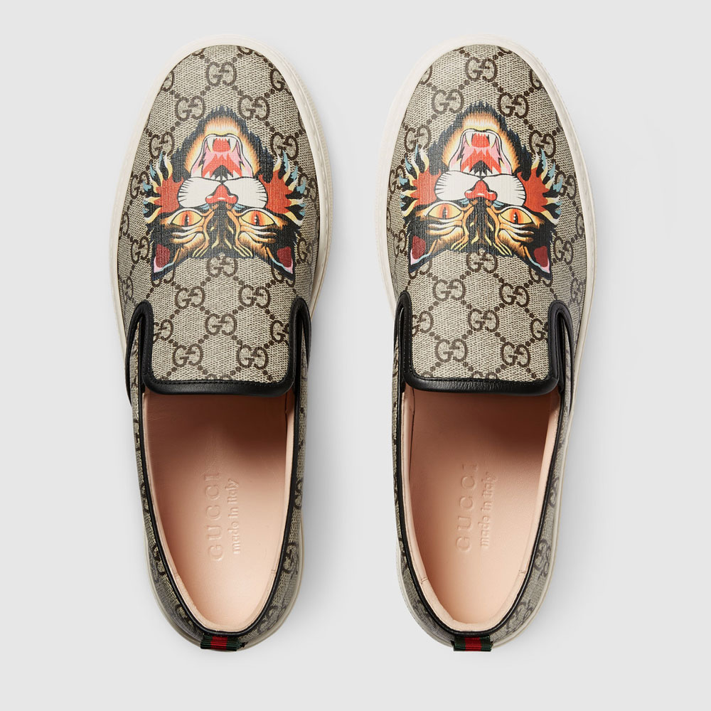 Gucci GG Supreme Angry Cat print sneaker 473755 9A310 8970 - Photo-2