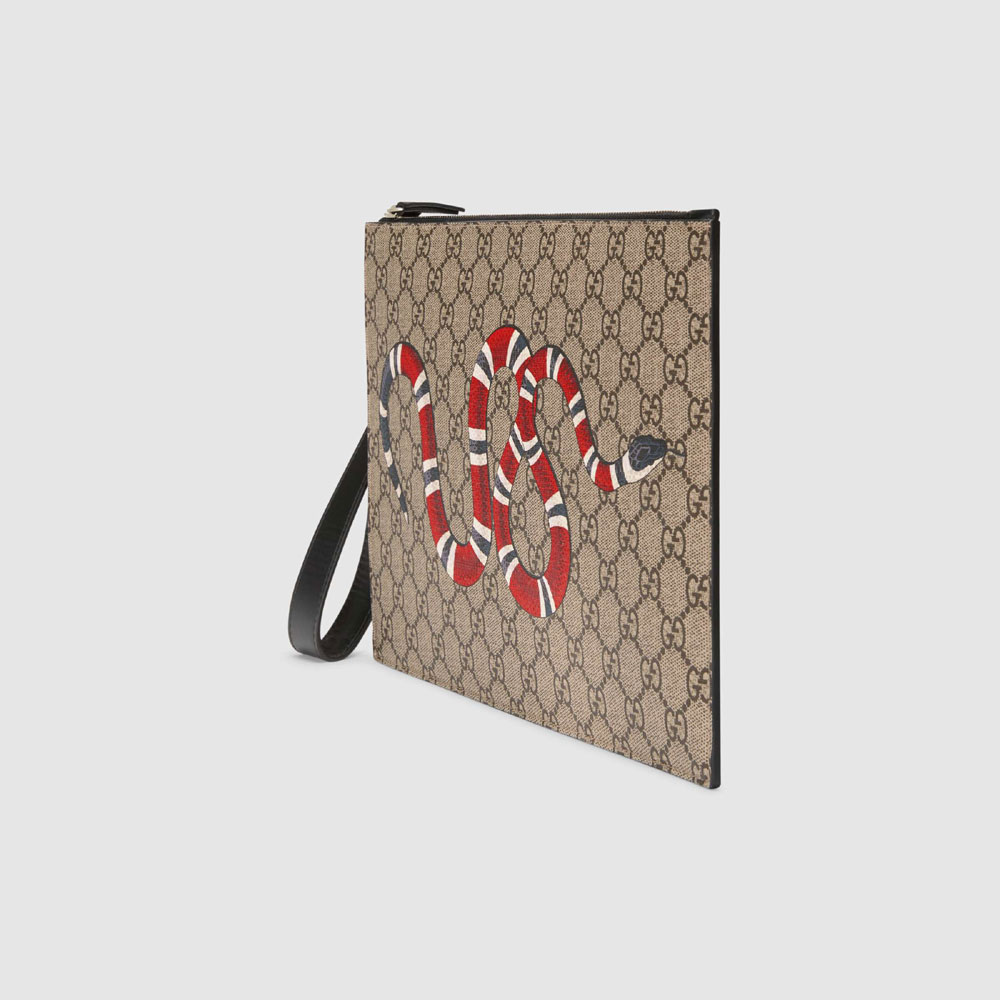 Gucci Bestiary pouch with Kingsnake 473904 GZN1N 8666 - Photo-2