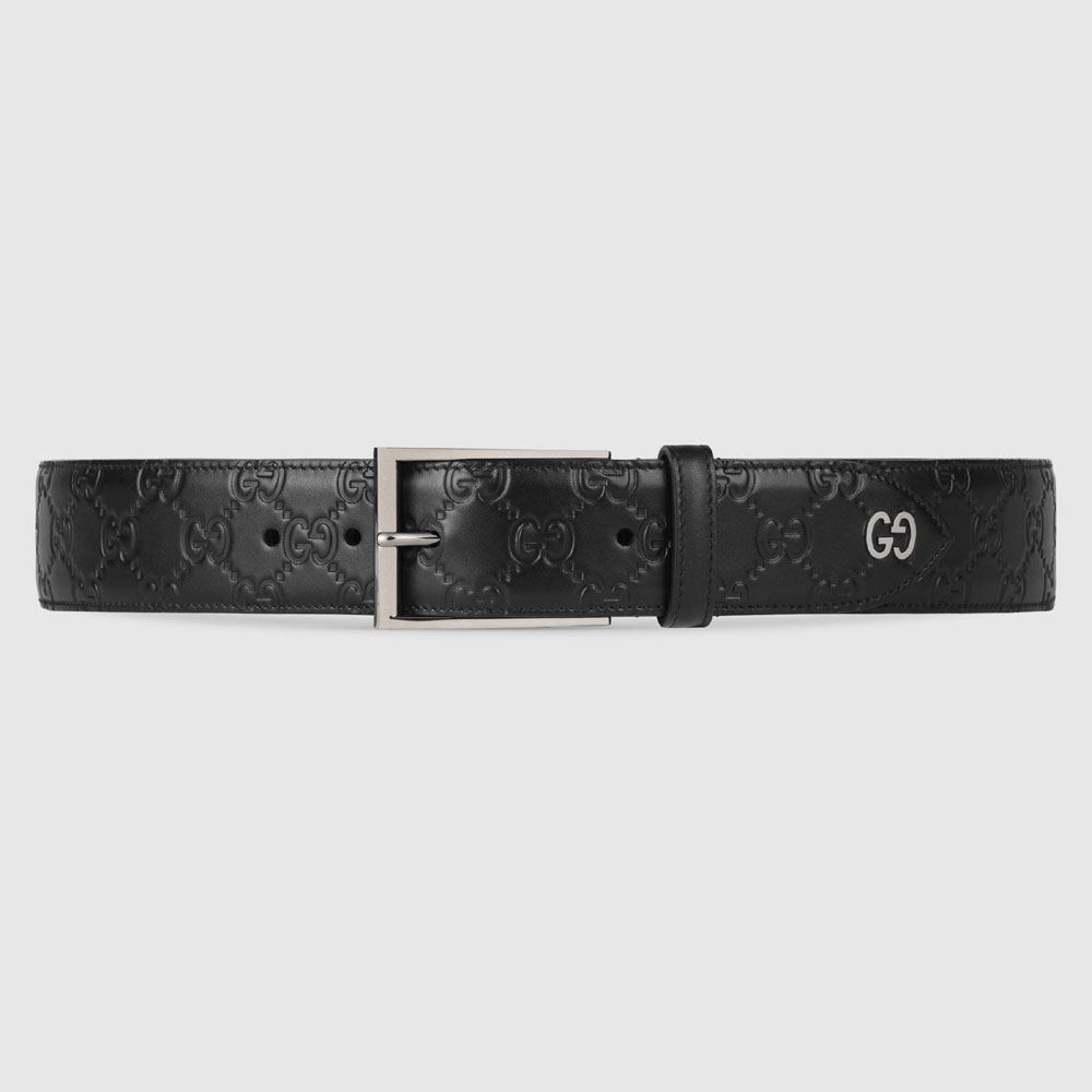 Gucci Signature belt with GG detail 474311 CWC1N 1000